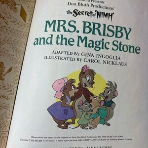 Vintage A Little Golden Book Mrs. Brisby and the Magic Stone Childrens Retro Kid